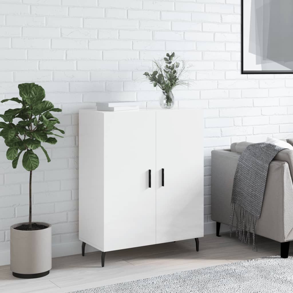 Dressoir 69,5x34x90 cm bewerkt hout hoogglans wit is nu te koop bij PeponiXL, paradijselijk wonen!
