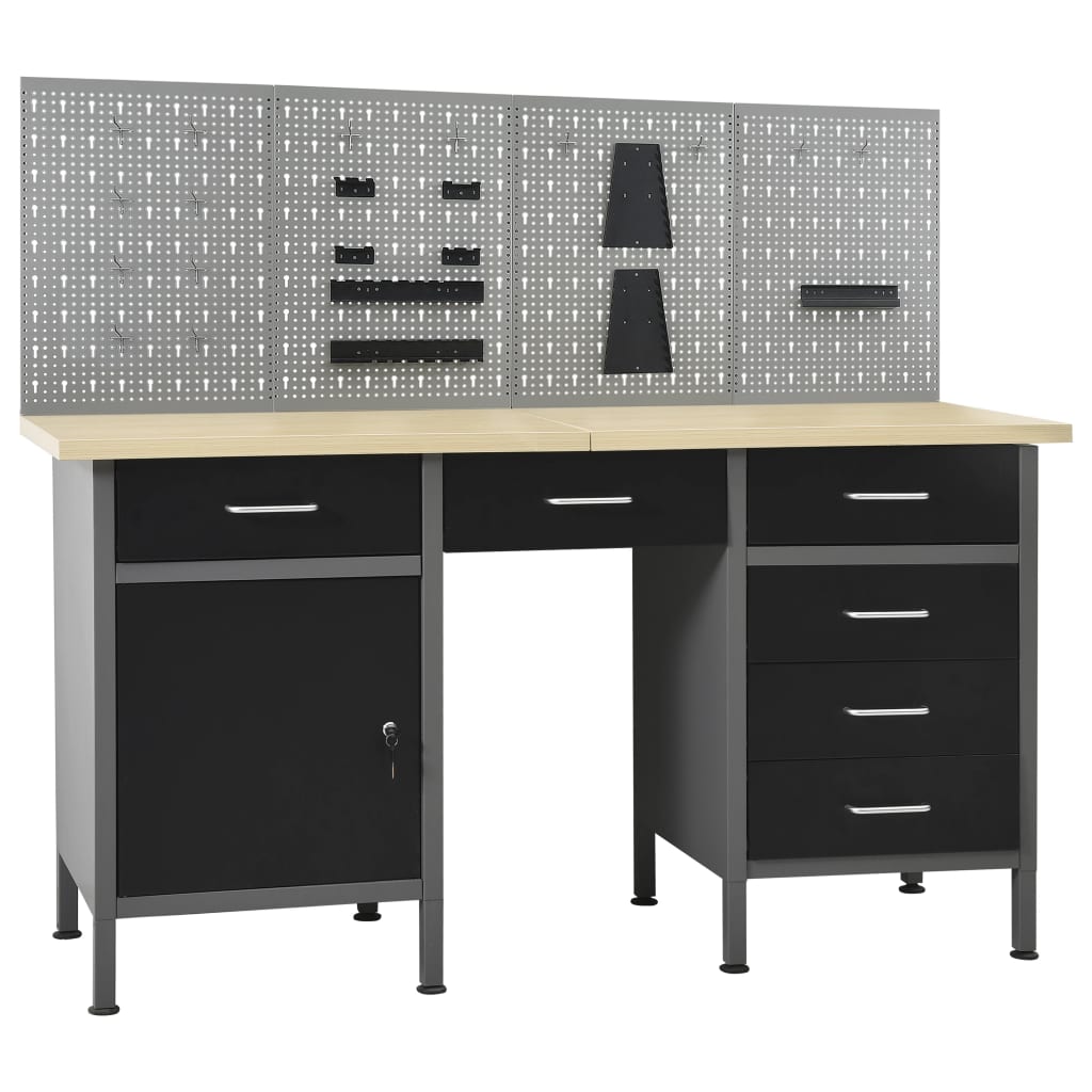 Werkbank met vier wandpanelen is nu te koop bij PeponiXL, paradijselijk wonen!