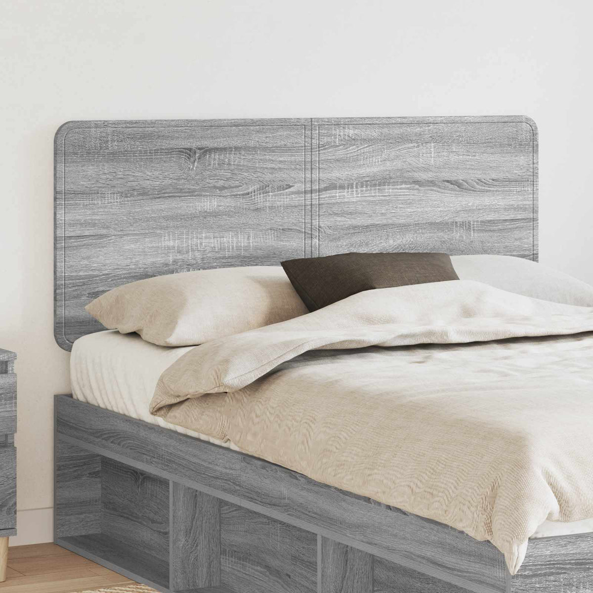 Hoofdbord Grijs Sonoma Bewerkt hout is nu te koop bij PeponiXL, paradijselijk wonen!