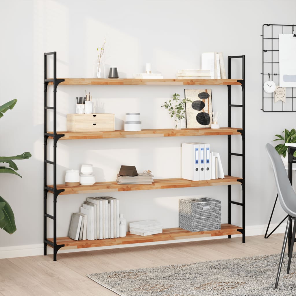 Wandschappen 2 st zwevend olieafwerking 140x20x4 cm acaciahout is nu te koop bij PeponiXL, paradijselijk wonen!