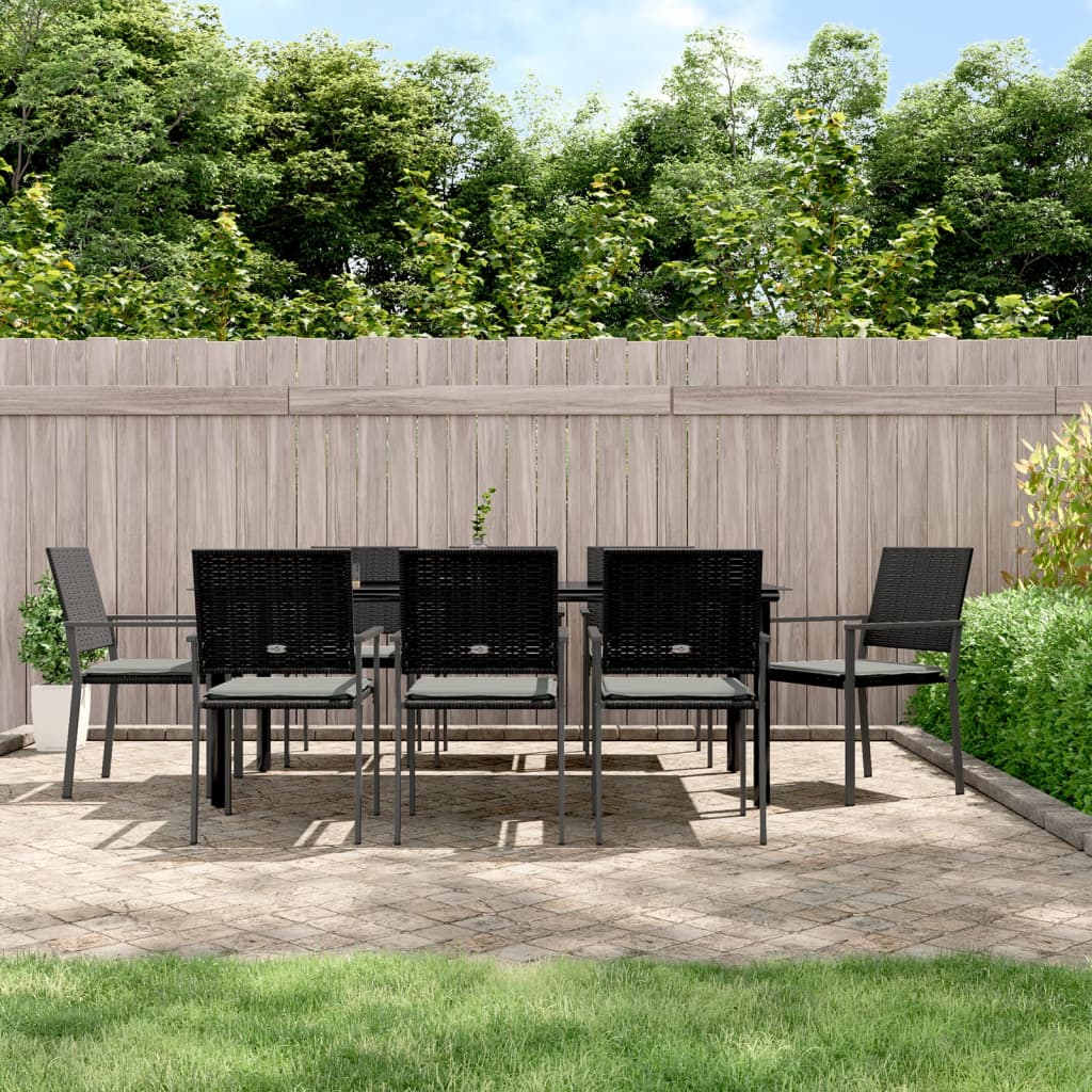 9-delige Tuinset met kussens poly rattan en staal is nu te koop bij PeponiXL, paradijselijk wonen!
