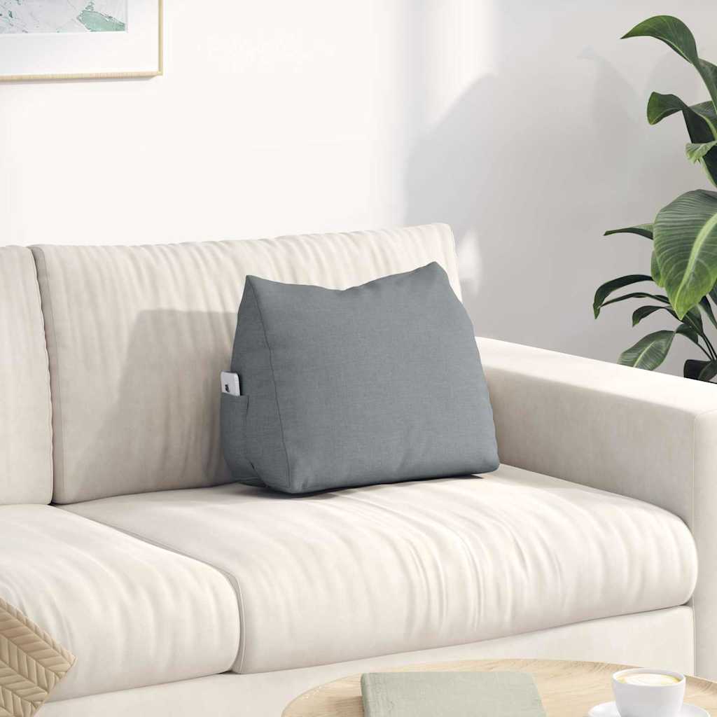 Rugkussen Lichtgrijs 45 x 20 x 35 cm Stof is nu te koop bij PeponiXL, paradijselijk wonen!