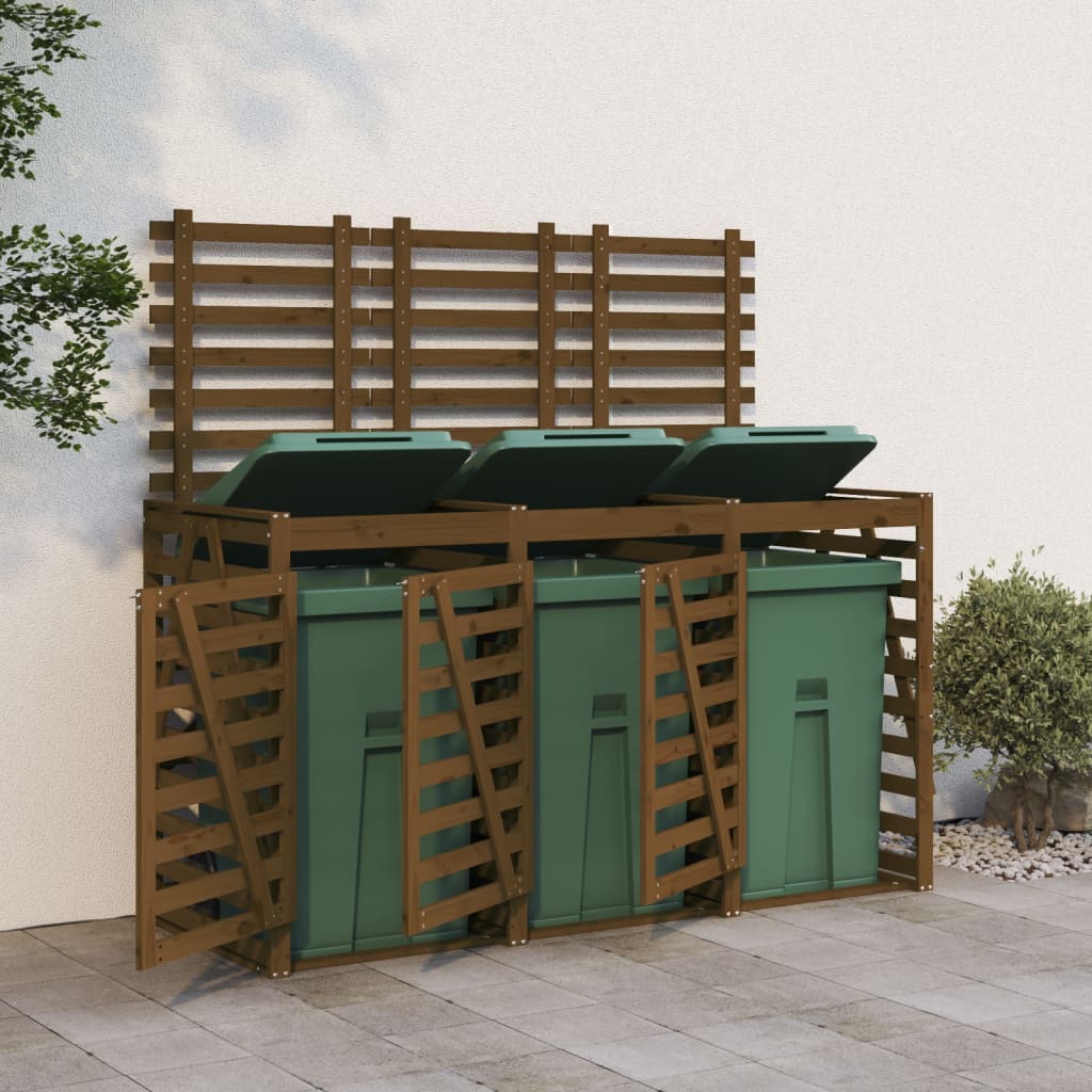 Containerberging drievoudig massief grenenhout honingbruin is nu te koop bij PeponiXL, paradijselijk wonen!