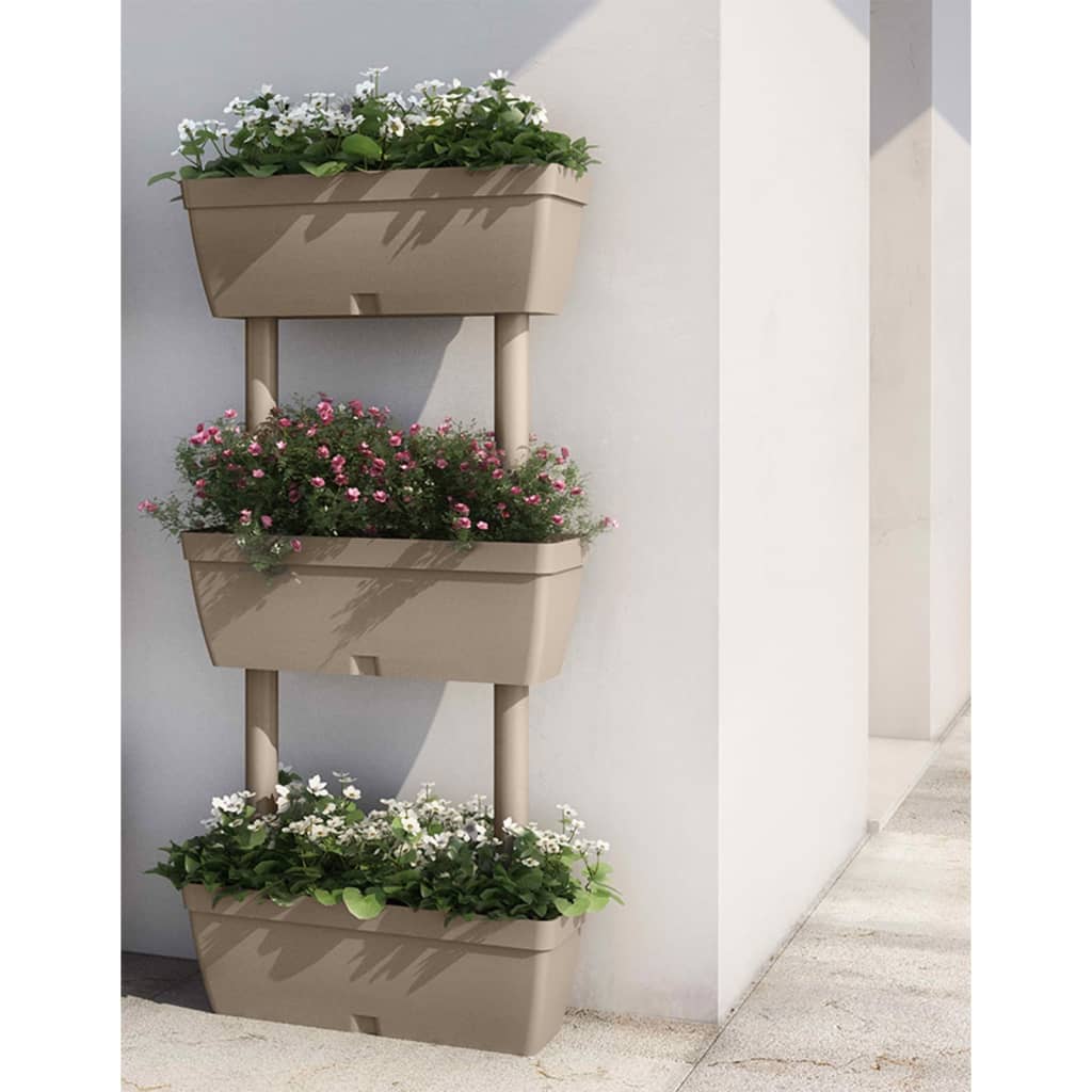 Plantenbakken 6 st 100 cm taupe is nu te koop bij PeponiXL, paradijselijk wonen!