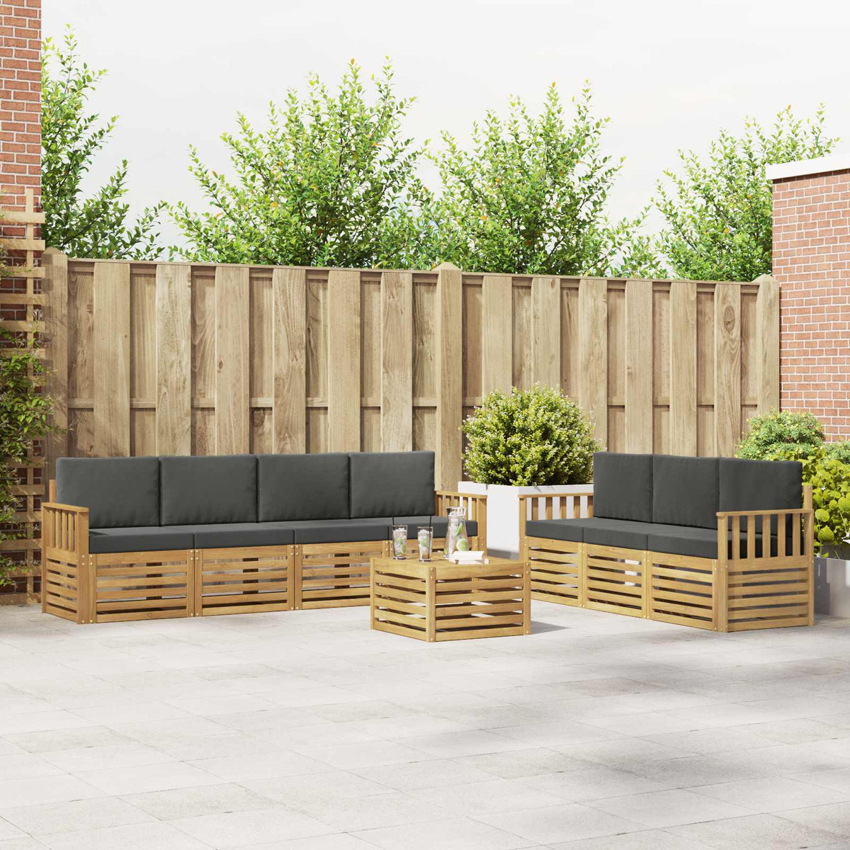 Sofa-Sets Massief Acaciahout is nu te koop bij PeponiXL, paradijselijk wonen!