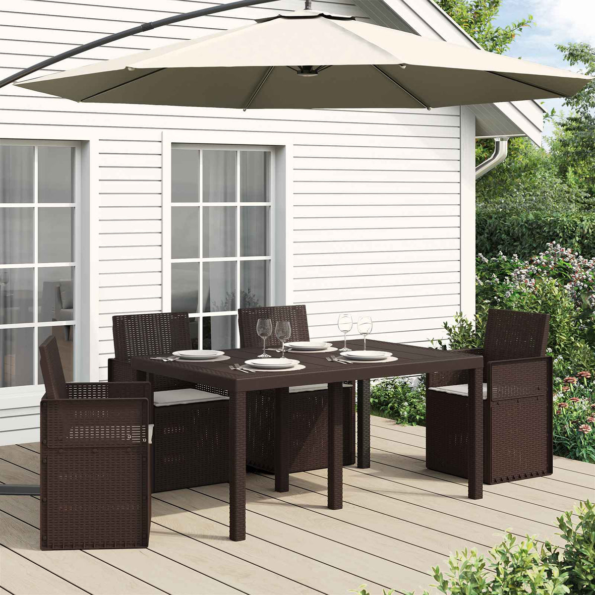 Zitkussens 4 pcs Lichtgrijs 47 x 36 x 2 cm Polyester is nu te koop bij PeponiXL, paradijselijk wonen!