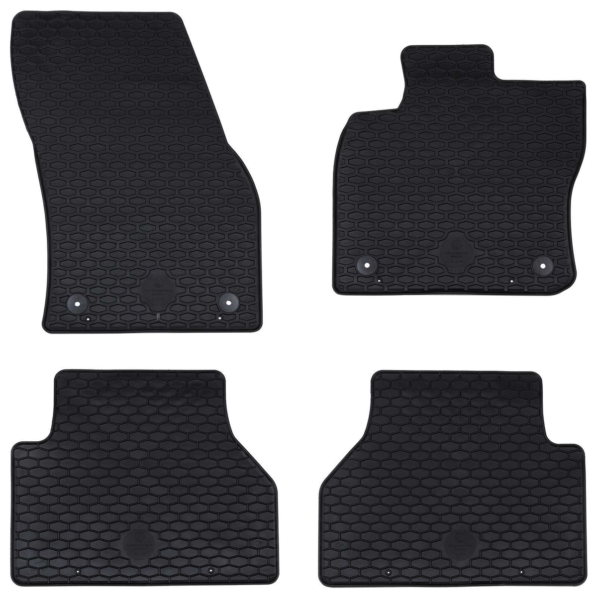 Autobodemmat 4 pcs Zwart Geschikt voor VW CADDY 2020- Rubber is nu te koop bij PeponiXL, paradijselijk wonen!