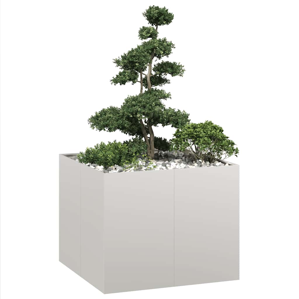 Plantenbak 100x100x80 cm roestvrij staal is nu te koop bij PeponiXL, paradijselijk wonen!