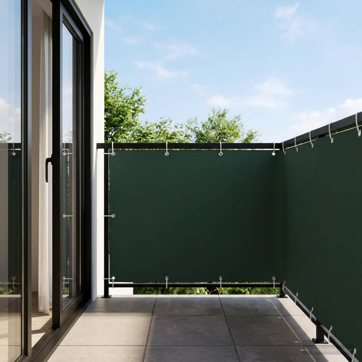 Balkon Privacy Scherm 150 x 600 cm Stof met PU-coating is nu te koop bij PeponiXL, paradijselijk wonen!