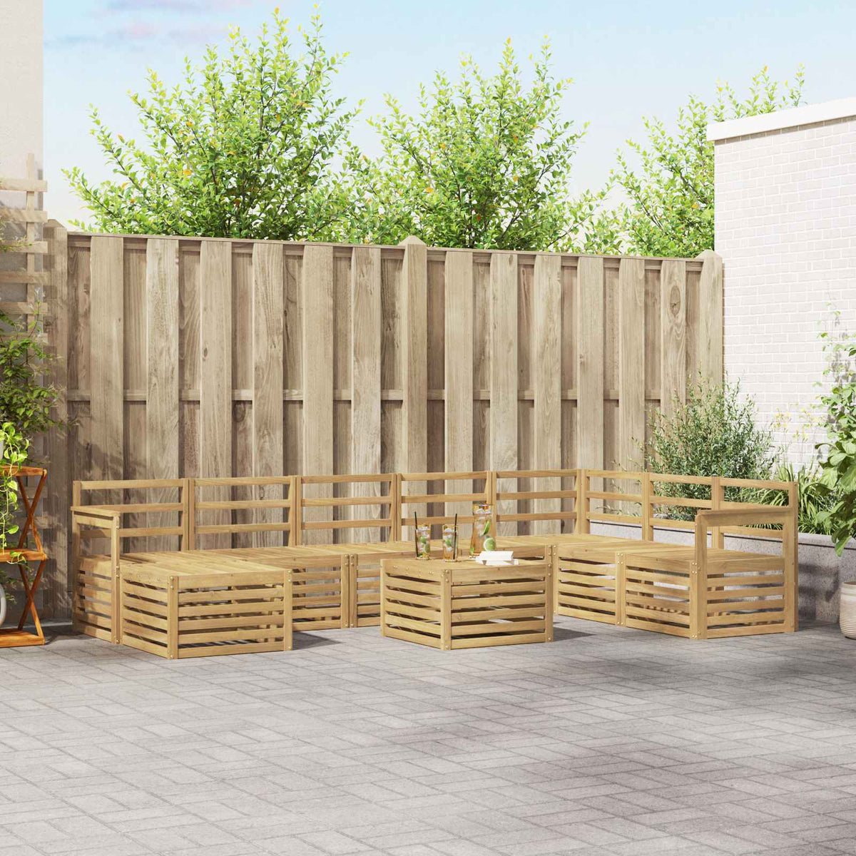Sofa-Sets Massief Acaciahout is nu te koop bij PeponiXL, paradijselijk wonen!