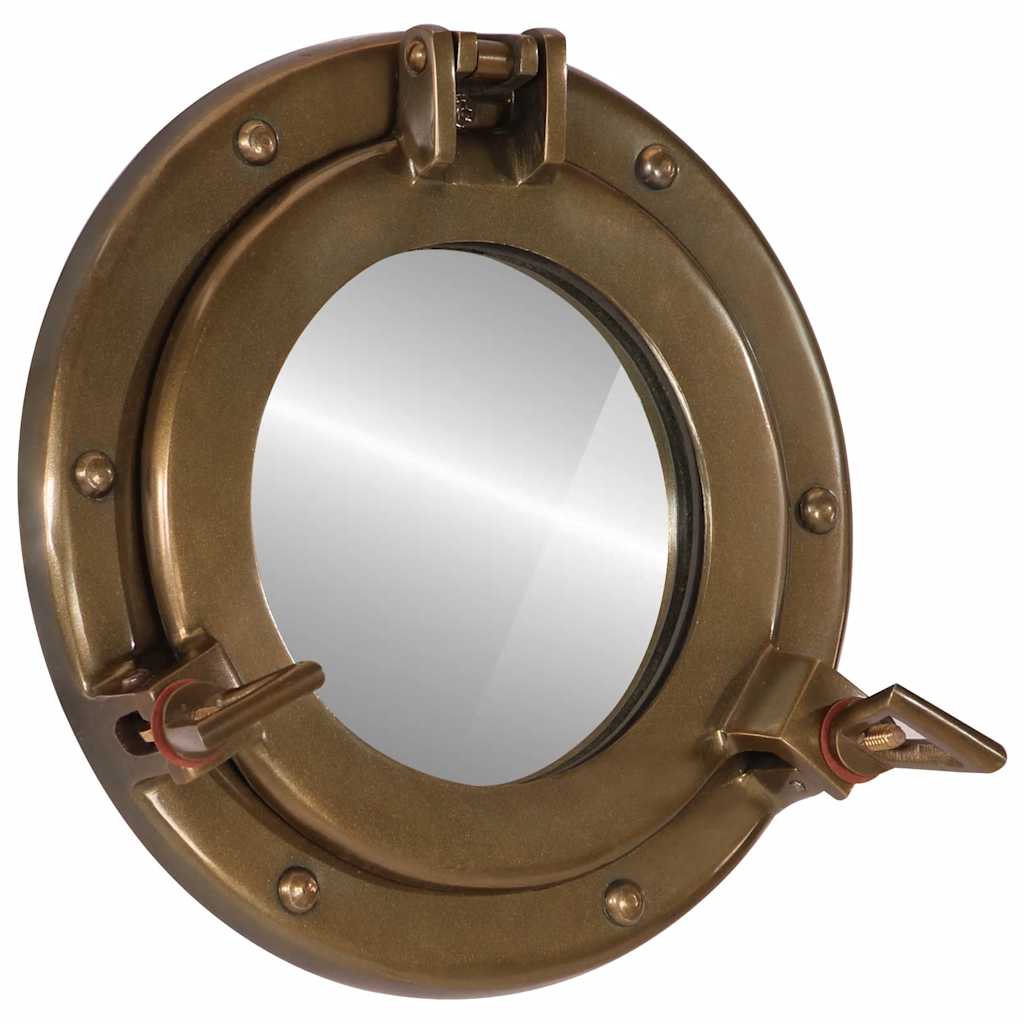 Wandspiegel patrijspoort Ø23 cm aluminium en glas is nu te koop bij PeponiXL, paradijselijk wonen!