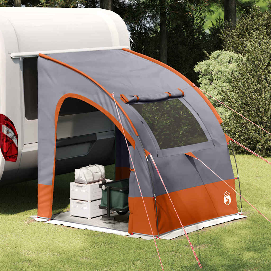 Achterkleptent met dak Grijs en Oranje 194 x 180 x 210 cm taft is nu te koop bij PeponiXL, paradijselijk wonen!
