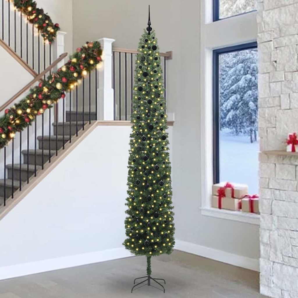 Kunstkerstboom Groen 300 cm PVC en Staal en Kunststof is nu te koop bij PeponiXL, paradijselijk wonen!