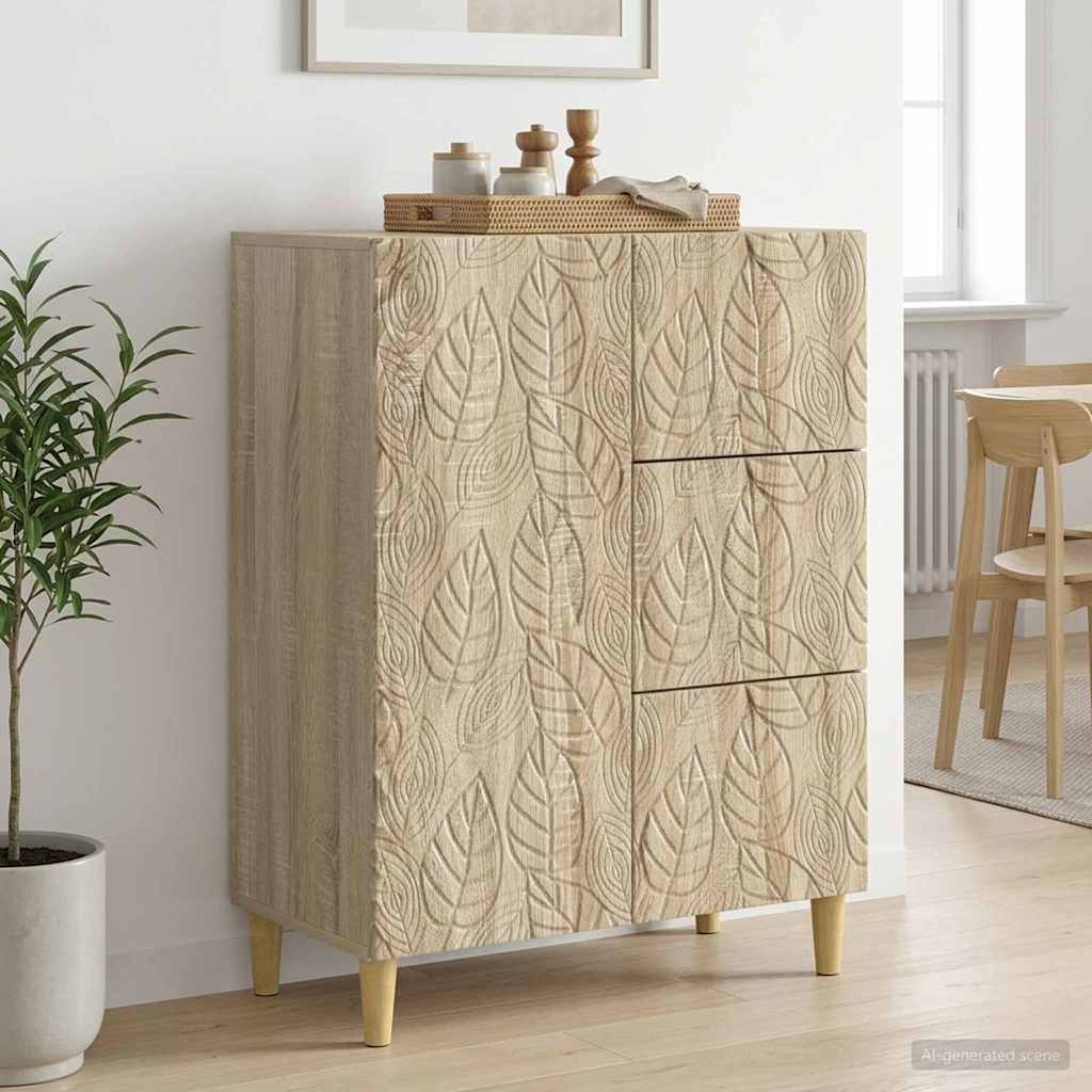 Dressoir Sonoma Eiken 66 x 34,5 x 90 cm Bewerkt hout is nu te koop bij PeponiXL, paradijselijk wonen!