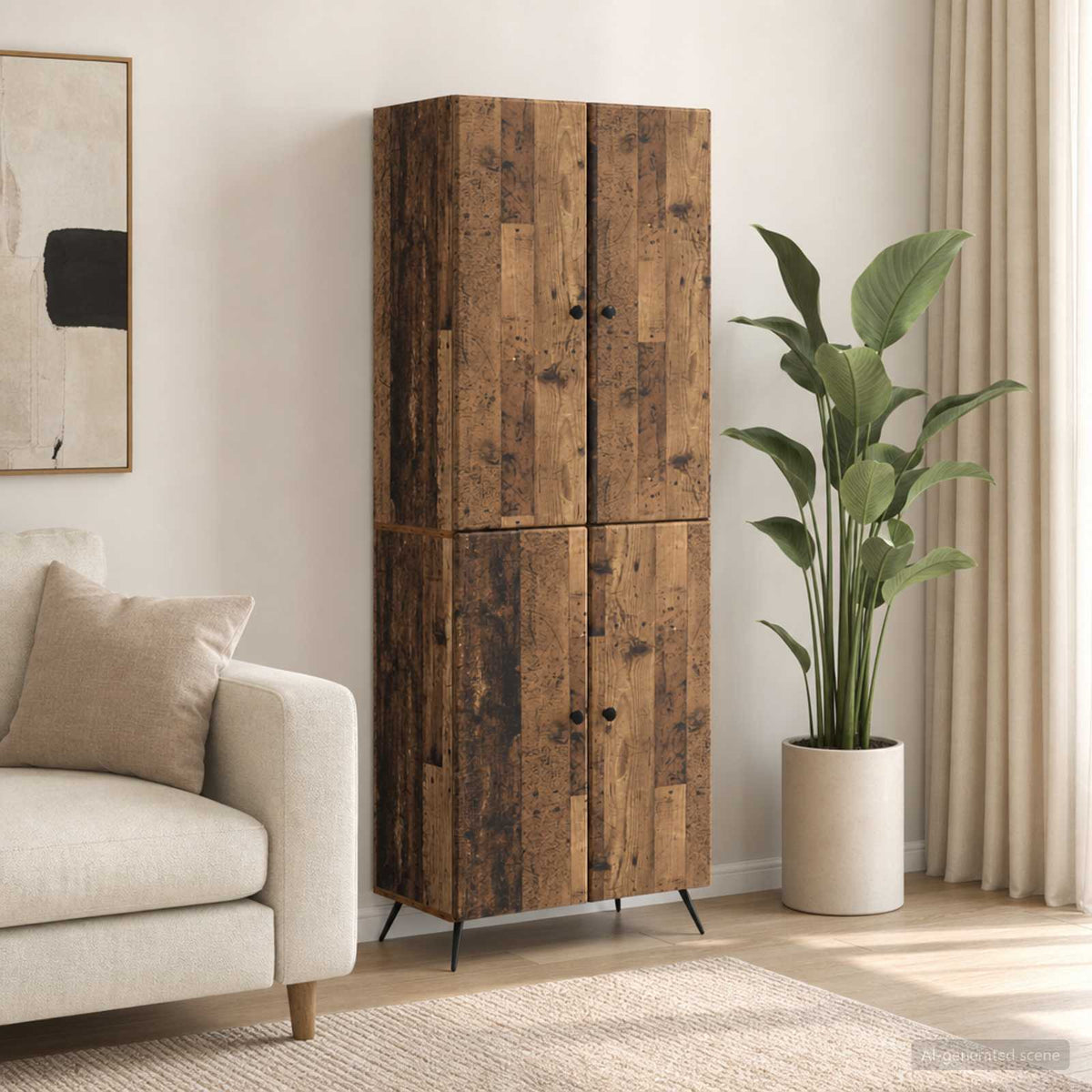 Kastenset 2 pcs Oud hout Bewerkt hout is nu te koop bij PeponiXL, paradijselijk wonen!