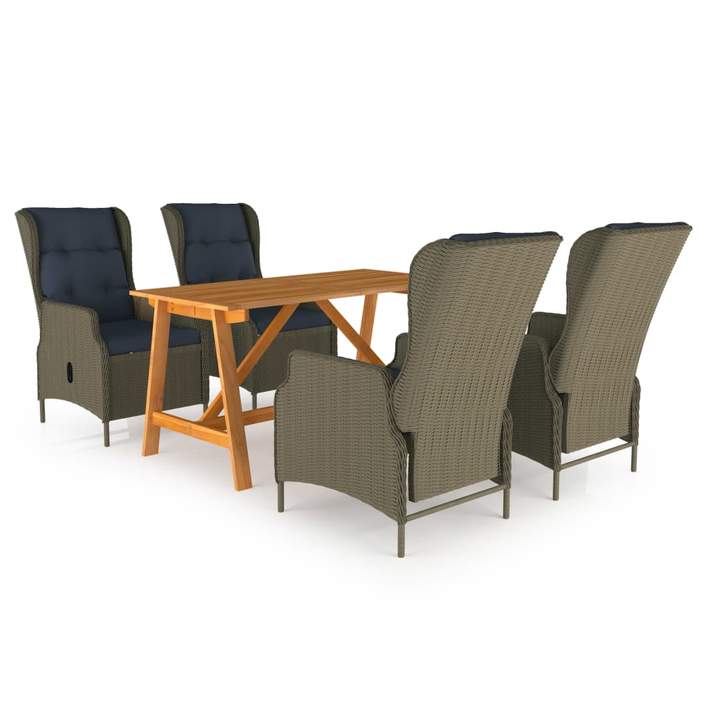 5-delige Tuinset bruin is nu te koop bij PeponiXL, paradijselijk wonen!