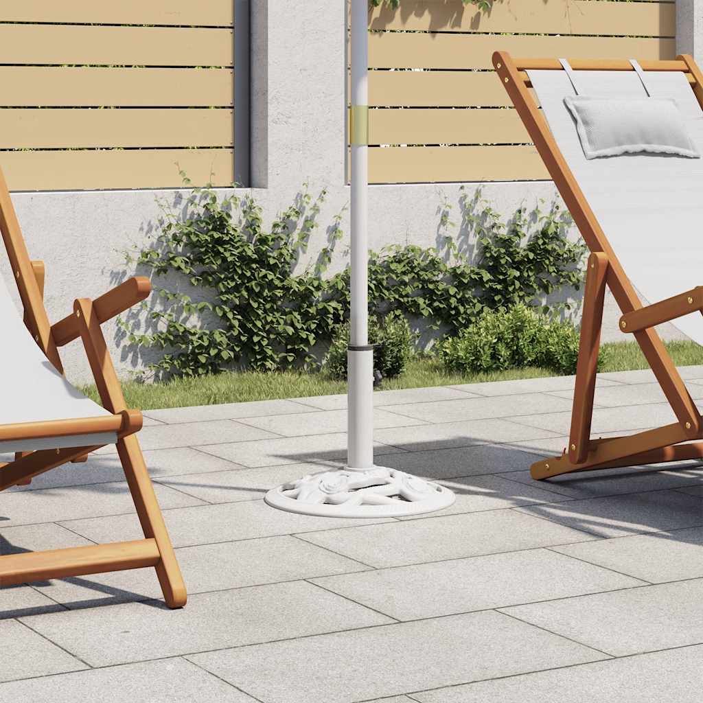 Parasolvoet 9 kg 40 cm gietijzer wit is nu te koop bij PeponiXL, paradijselijk wonen!