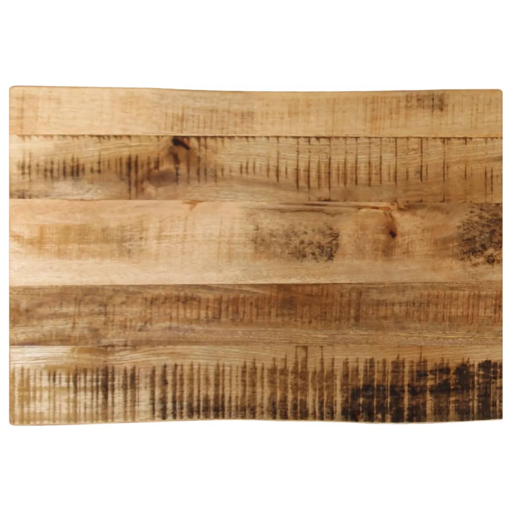 Tafelblad met natuurlijke rand 50x40x3,8 cm massief mangohout is nu te koop bij PeponiXL, paradijselijk wonen!