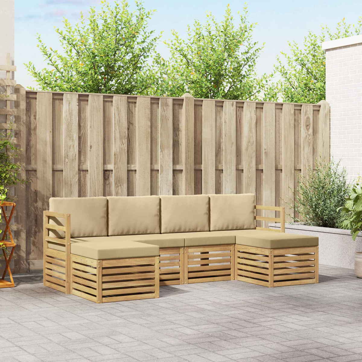 Sofa-Sets Massief Acaciahout is nu te koop bij PeponiXL, paradijselijk wonen!