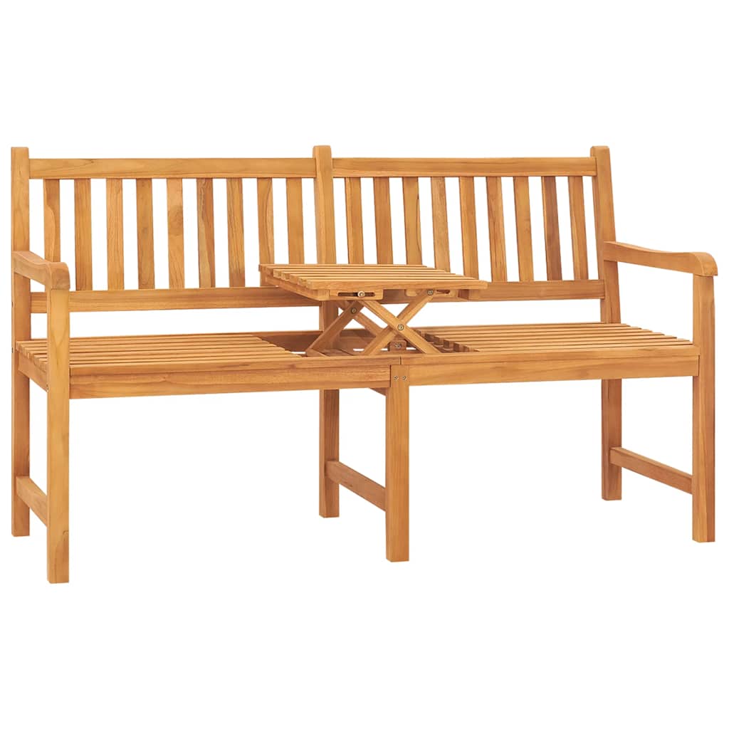Tuinbank met tafel 3-zits 150 cm massief teakhout is nu te koop bij PeponiXL, paradijselijk wonen!