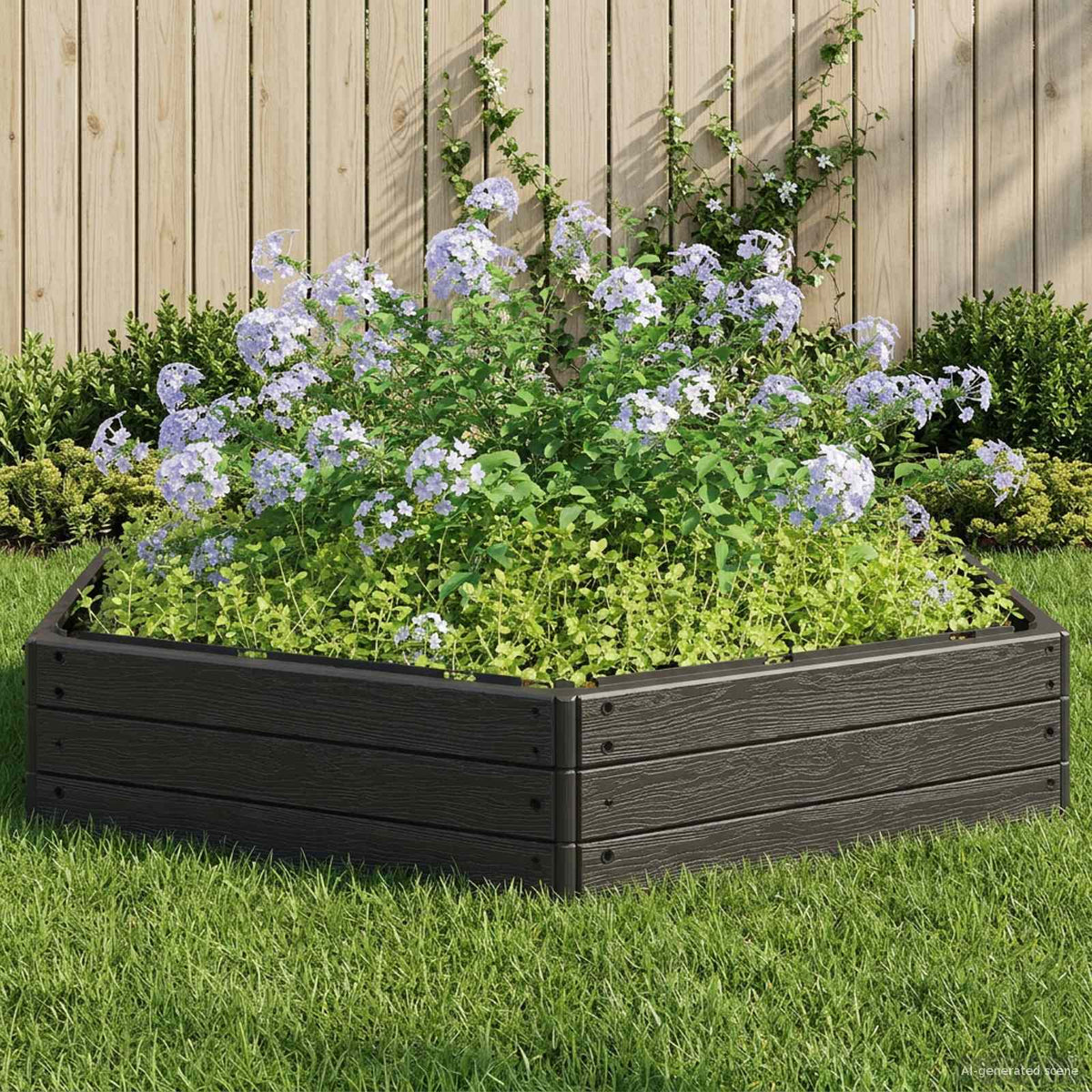 Verhoogd bed Zwart 148 x 129 x 25 cm PP is nu te koop bij PeponiXL, paradijselijk wonen!