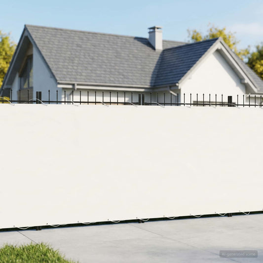 Balkonscherm 1,8 x 25 m Stof met PU-coating Wit is nu te koop bij PeponiXL, paradijselijk wonen!