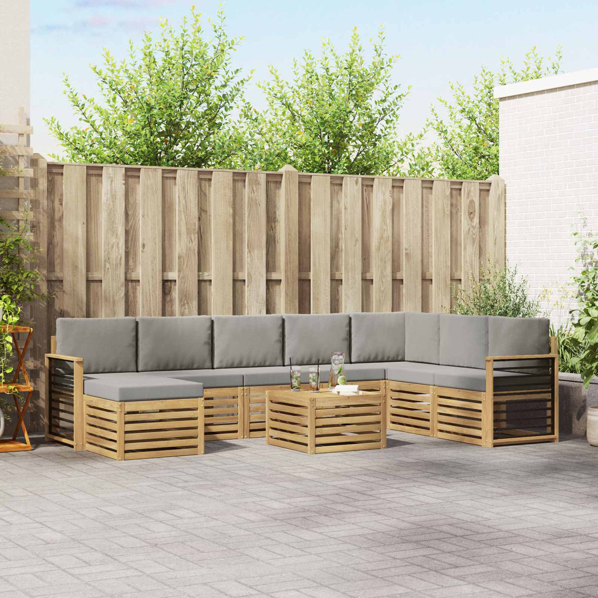 Sofa-Sets Massief Acaciahout is nu te koop bij PeponiXL, paradijselijk wonen!