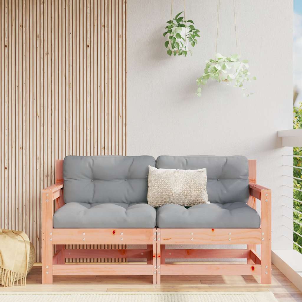 Tuinstoelen 2 st met kussens massief douglashout is nu te koop bij PeponiXL, paradijselijk wonen!