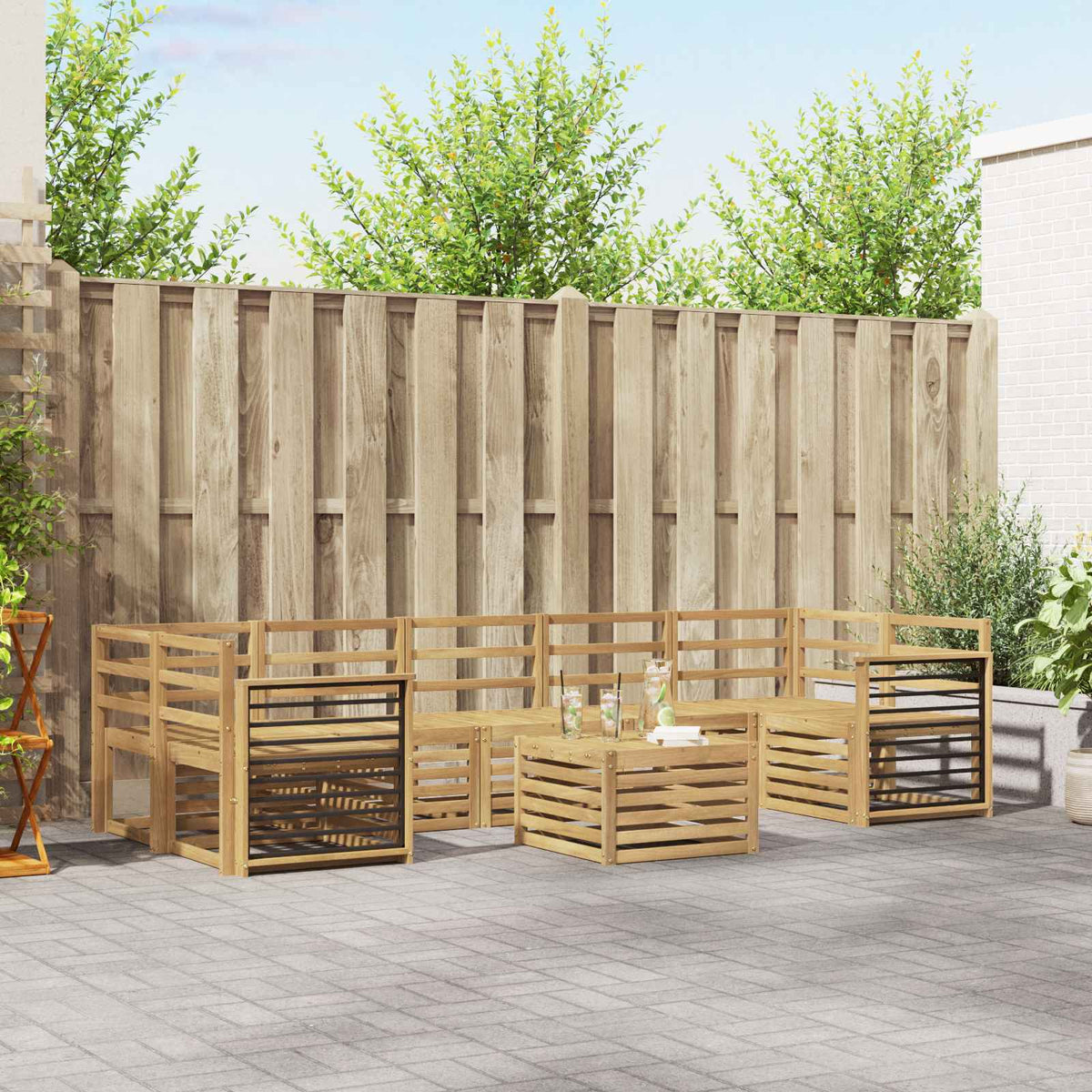 Sofa-Sets Massief Acaciahout is nu te koop bij PeponiXL, paradijselijk wonen!
