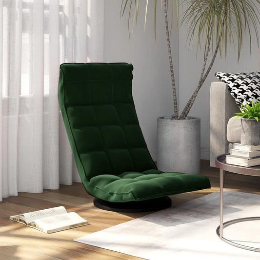 Vloerstoel draaibaar fluweel donkergroen is nu te koop bij PeponiXL, paradijselijk wonen!
