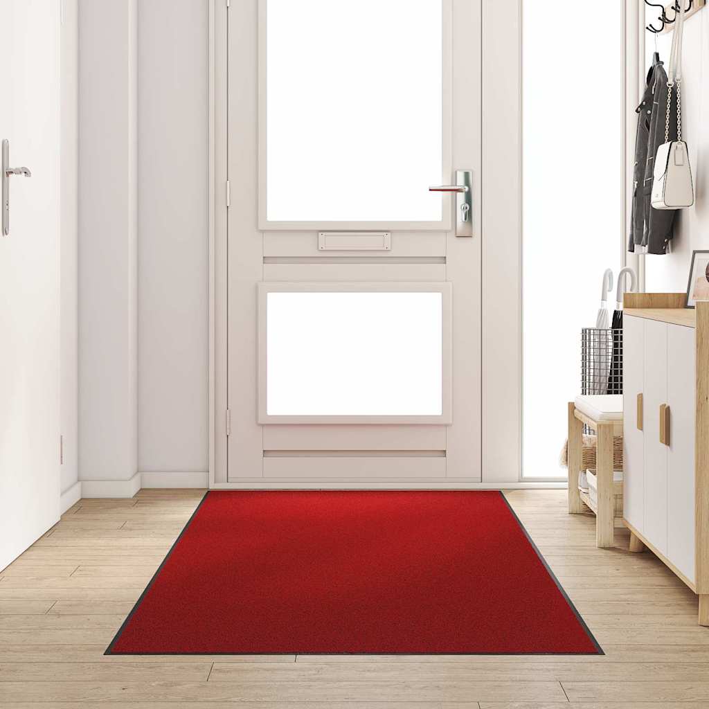 Deurmat Rood en Zwart 120 x 300 cm 100% Polyamide is nu te koop bij PeponiXL, paradijselijk wonen!