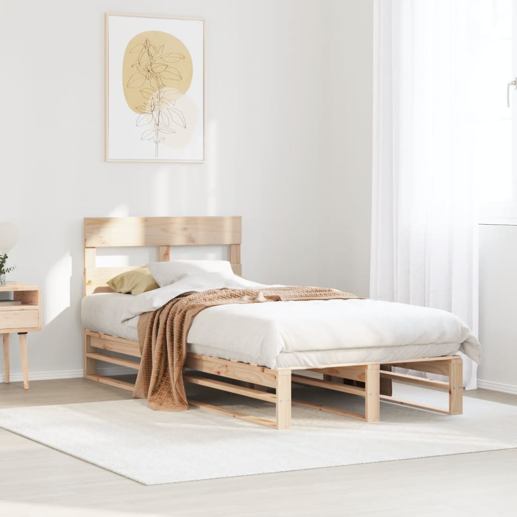 Bedframe zonder matras massief grenenhout 90x200 cm is nu te koop bij PeponiXL, paradijselijk wonen!