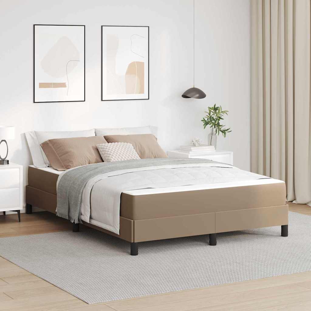 Bedframe met matras Cappuccino 140 x 200 cm Stof is nu te koop bij PeponiXL, paradijselijk wonen!