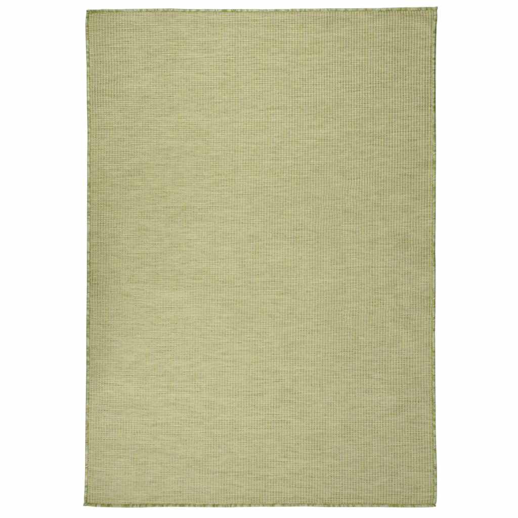 Buitenkleed platgeweven 140x200 cm groen is nu te koop bij PeponiXL, paradijselijk wonen!