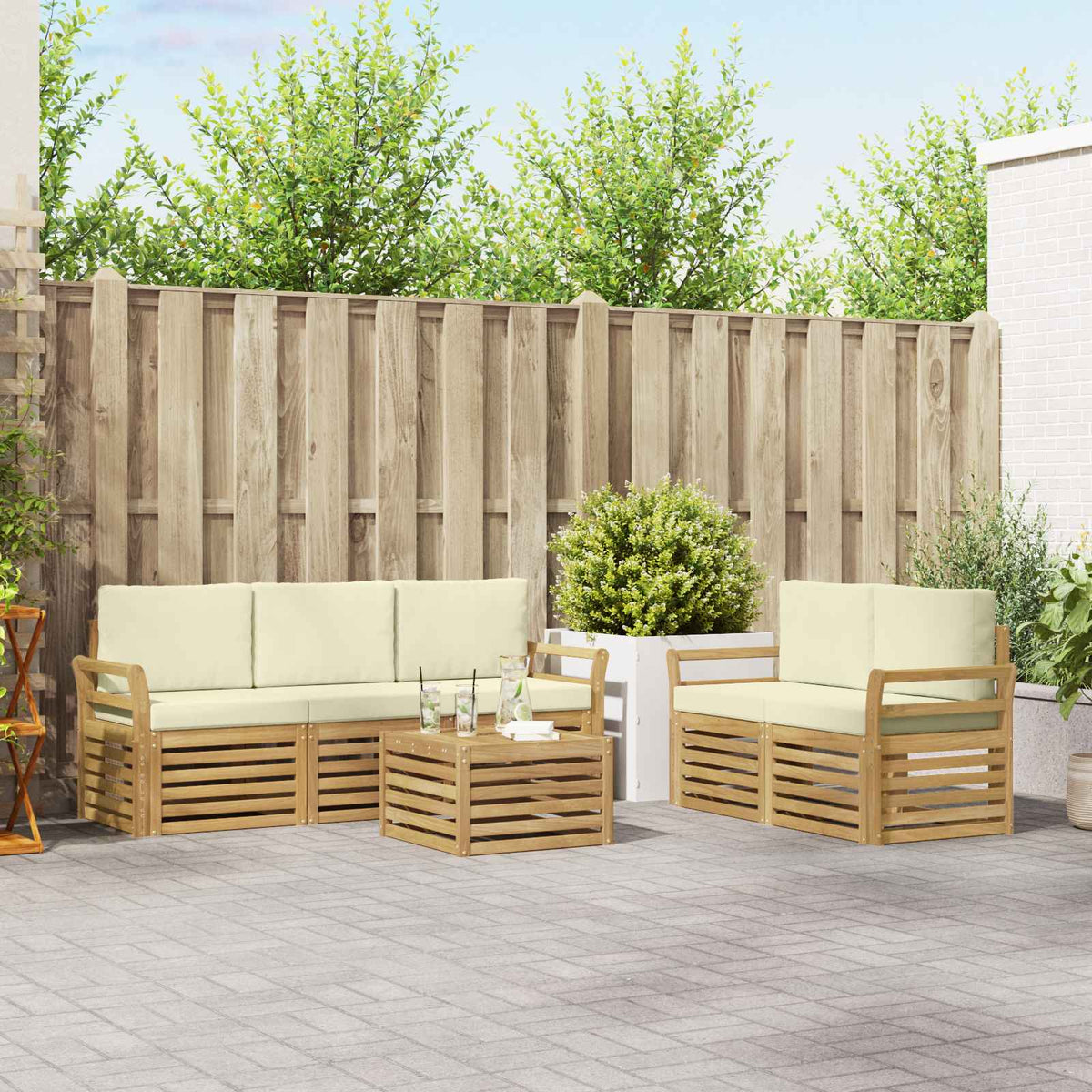 Sofa-Sets Massief Acaciahout is nu te koop bij PeponiXL, paradijselijk wonen!