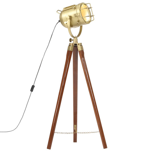 Vloerlamp driepoot 97 cm massief mangohout is nu te koop bij PeponiXL, paradijselijk wonen!