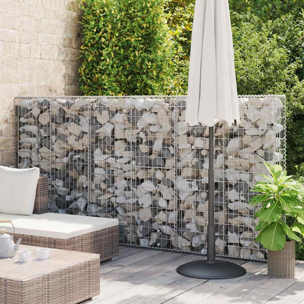 Schanskorfmuur met deksels 100x20x150 cm gegalvaniseerd staal is nu te koop bij PeponiXL, paradijselijk wonen!