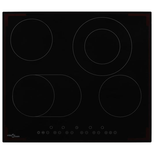 Keramische kookplaat met 4 kookzones aanraakbediening 6600 W is nu te koop bij PeponiXL, paradijselijk wonen!