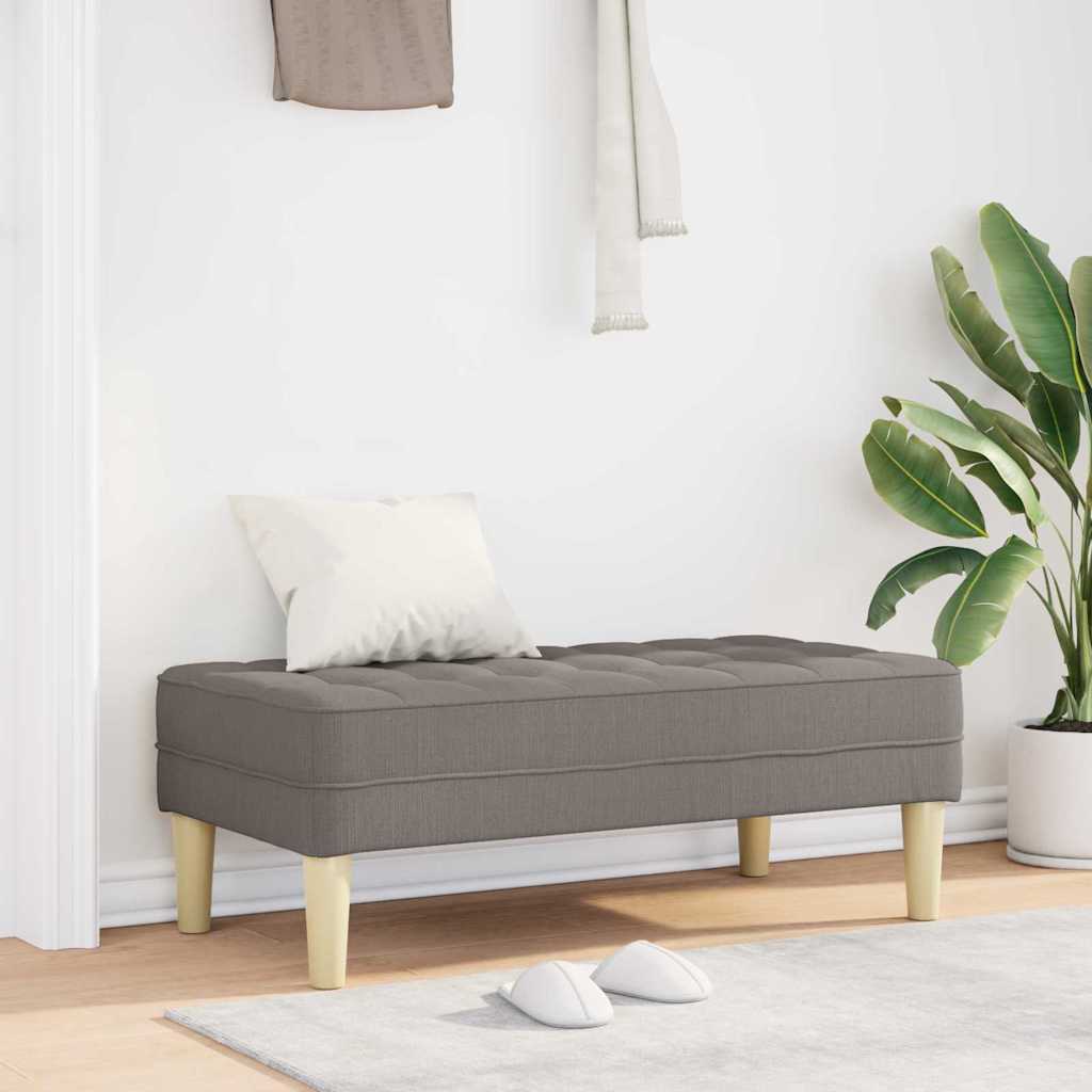 Bank met kussen Taupe 113 x 57 x 39 cm Stof is nu te koop bij PeponiXL, paradijselijk wonen!