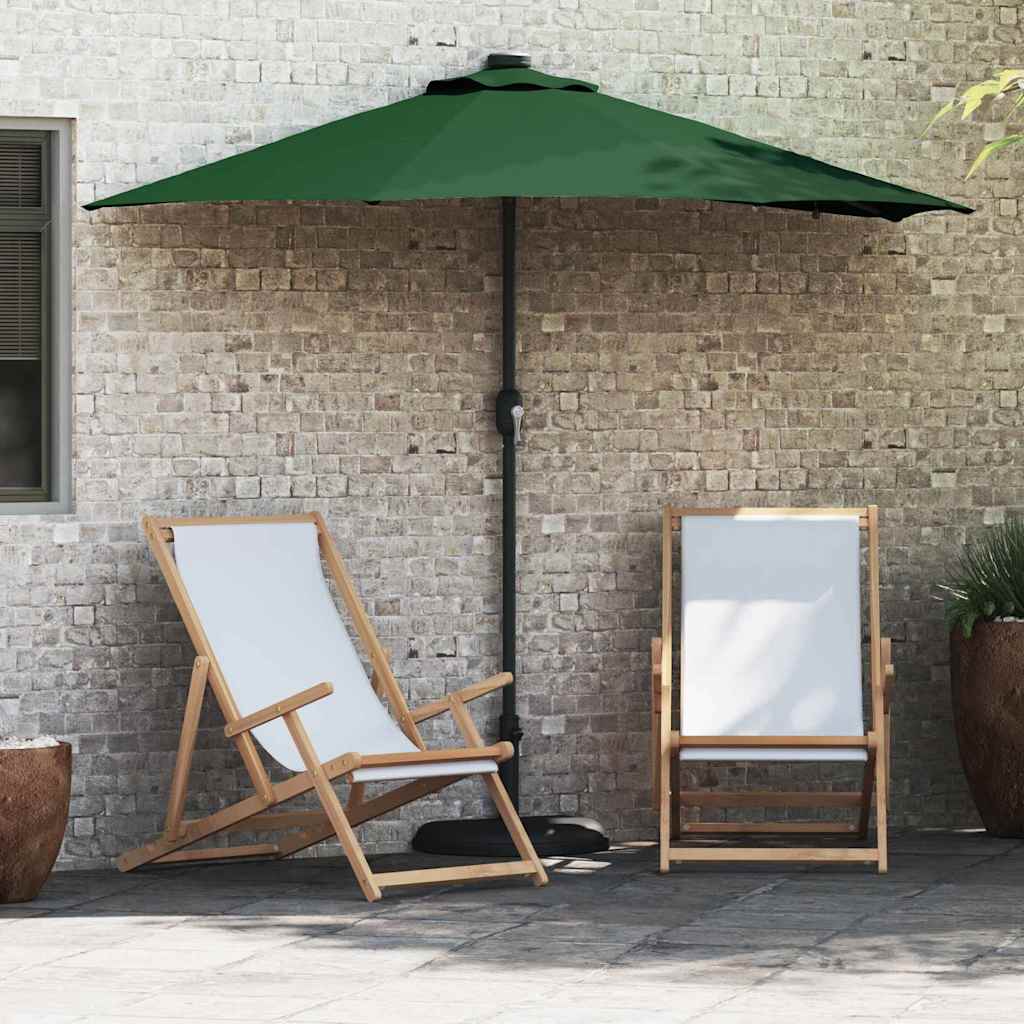 Tuinparasol Groen 294 x 150 x 223 cm Polyester en staal is nu te koop bij PeponiXL, paradijselijk wonen!