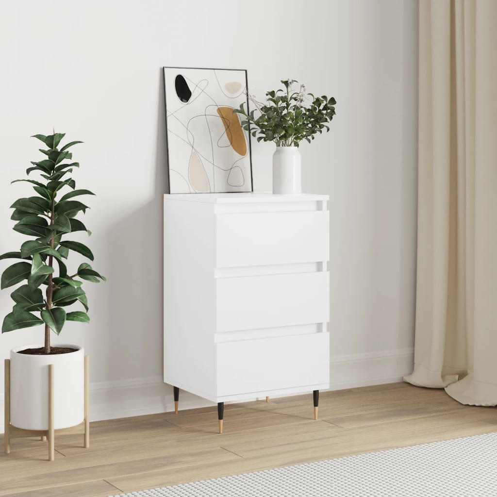 Dressoir 40x35x70 cm bewerkt hout wit is nu te koop bij PeponiXL, paradijselijk wonen!
