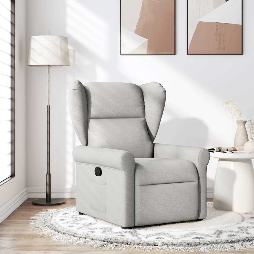 Fauteuil verstelbaar stof wolk grijs is nu te koop bij PeponiXL, paradijselijk wonen!