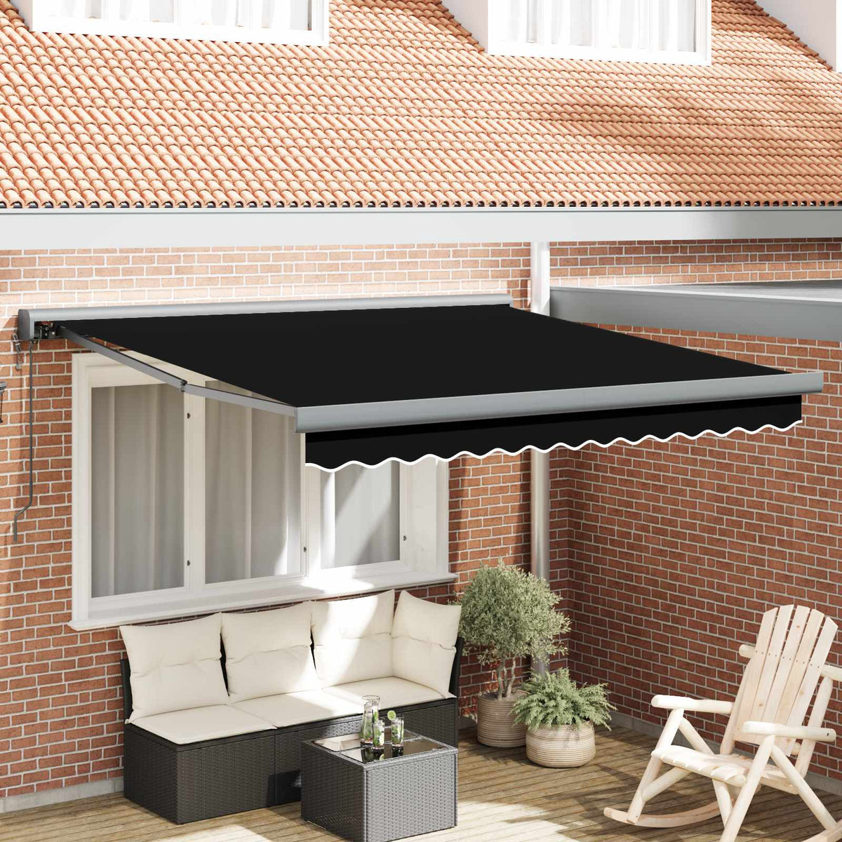 Markies Zwart 350 x 250 x 165 cm Polyester en Aluminium is nu te koop bij PeponiXL, paradijselijk wonen!