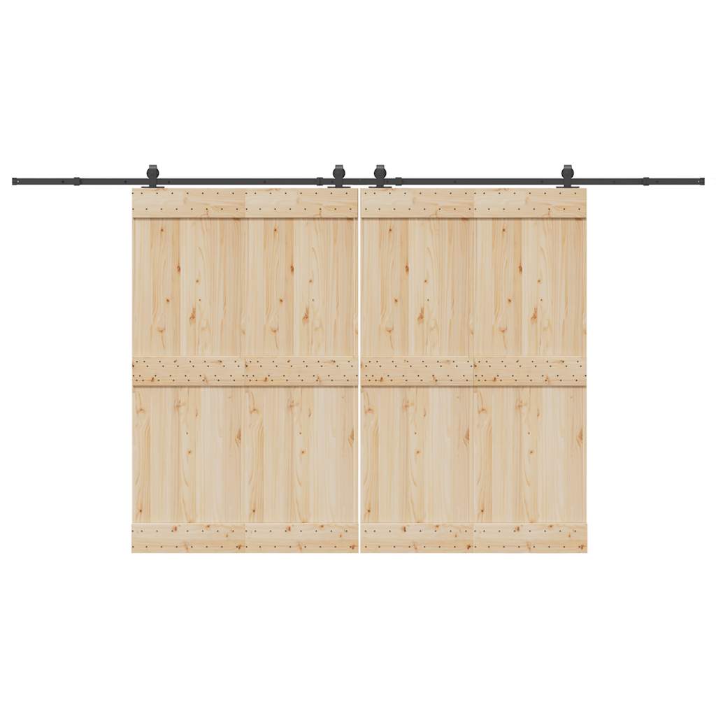 Doos met onderdelen voor schuifdeur 400 cm staal zwart is nu te koop bij PeponiXL, paradijselijk wonen!
