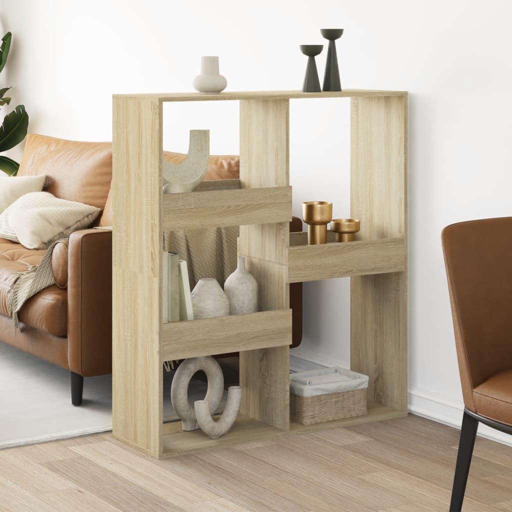 Kamerscherm 100x33x115 cm bewerkt hout sonoma eikenkleurig is nu te koop bij PeponiXL, paradijselijk wonen!