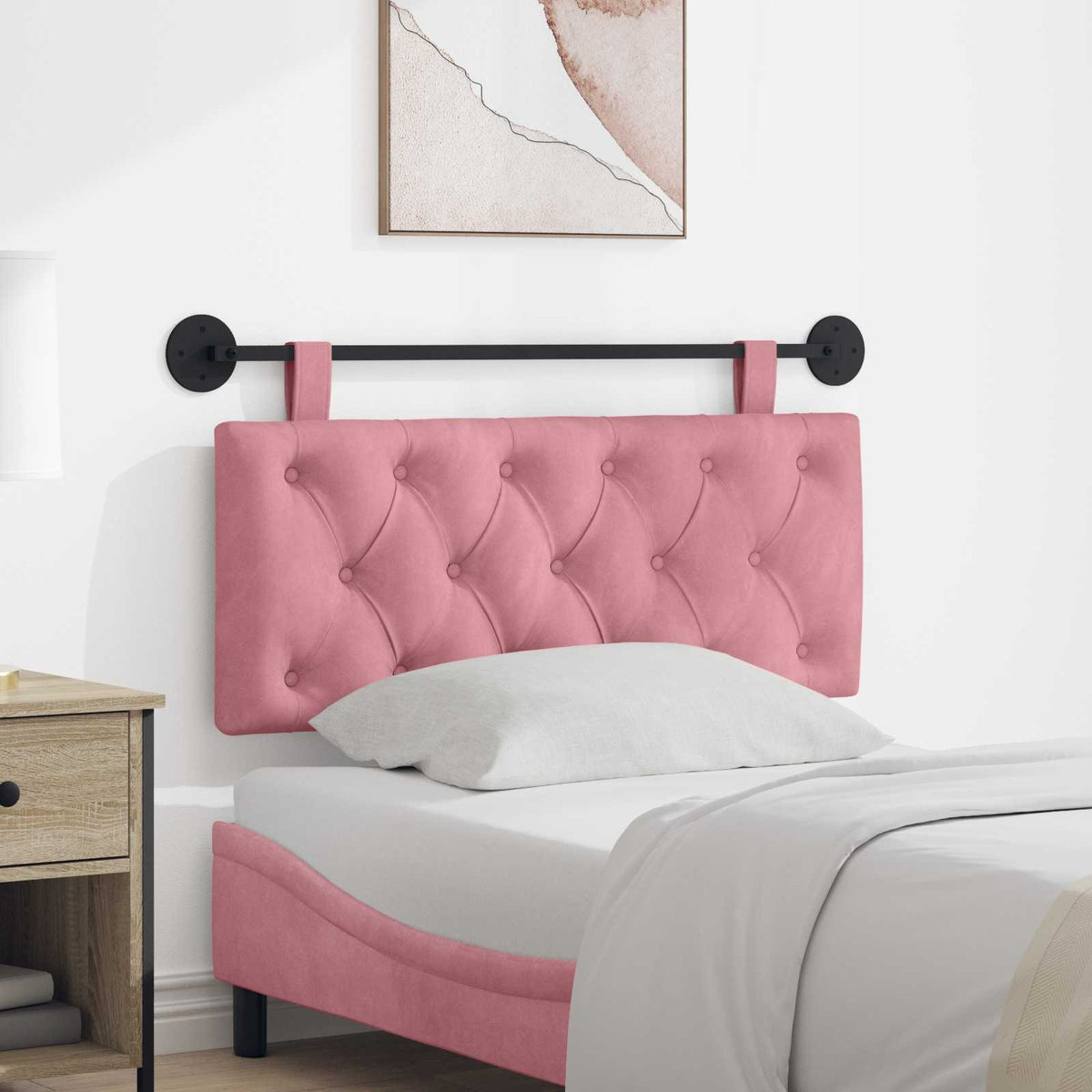 Hangend hoofdbord Roze Fluweel is nu te koop bij PeponiXL, paradijselijk wonen!