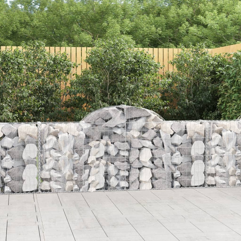 Schanskorven 40 st gewelfd 200x30x80/100 cm ijzer is nu te koop bij PeponiXL, paradijselijk wonen!