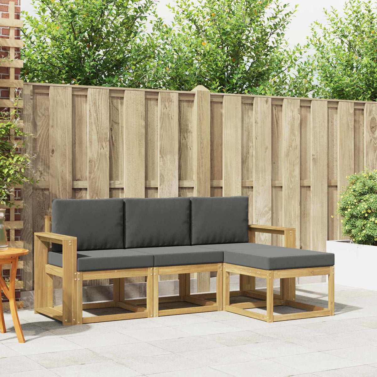 Buiten bankenset 4 pcs is nu te koop bij PeponiXL, paradijselijk wonen!
