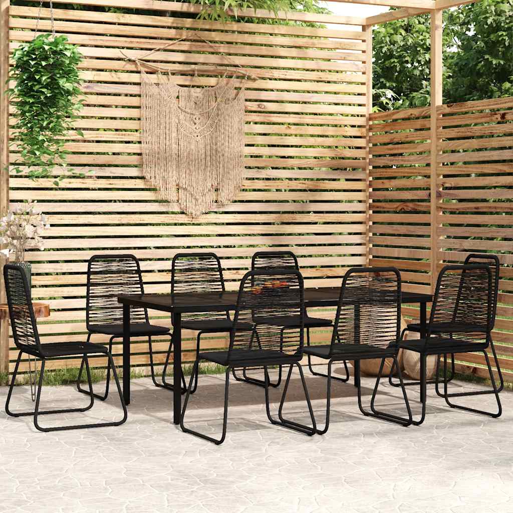 9-delige Tuinset zwart is nu te koop bij PeponiXL, paradijselijk wonen!