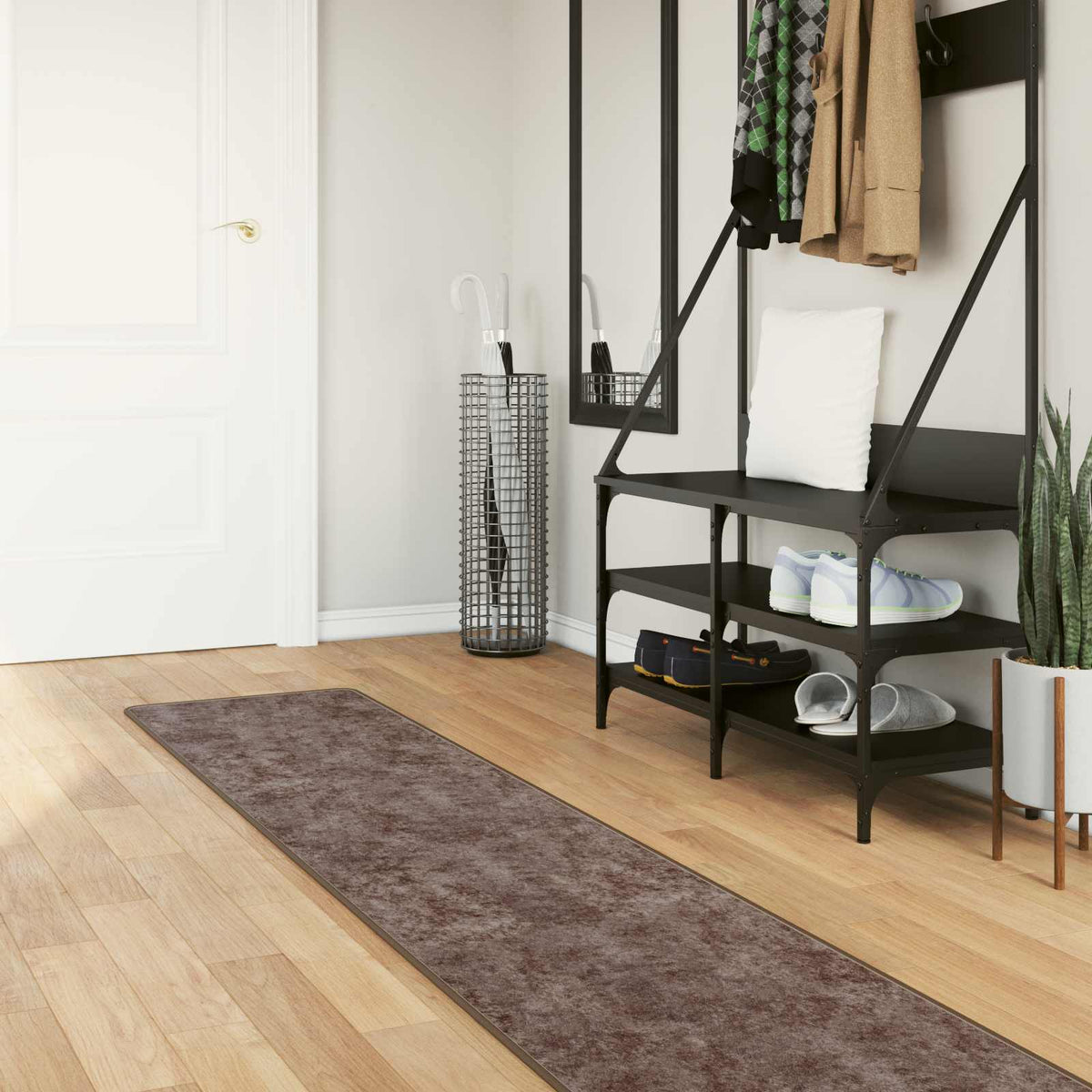 Vloerkleedloper MARSA Grijs 50 x 350 cm Polyester en PVC is nu te koop bij PeponiXL, paradijselijk wonen!